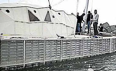 American Eco Adventurer David de Rothschild is sailing his way to Coffs Harbour on empty soft drink bottles. American Eco Adventurer David de Rothschild is sailing his way to Coffs Harbour on empty soft drink bottles.